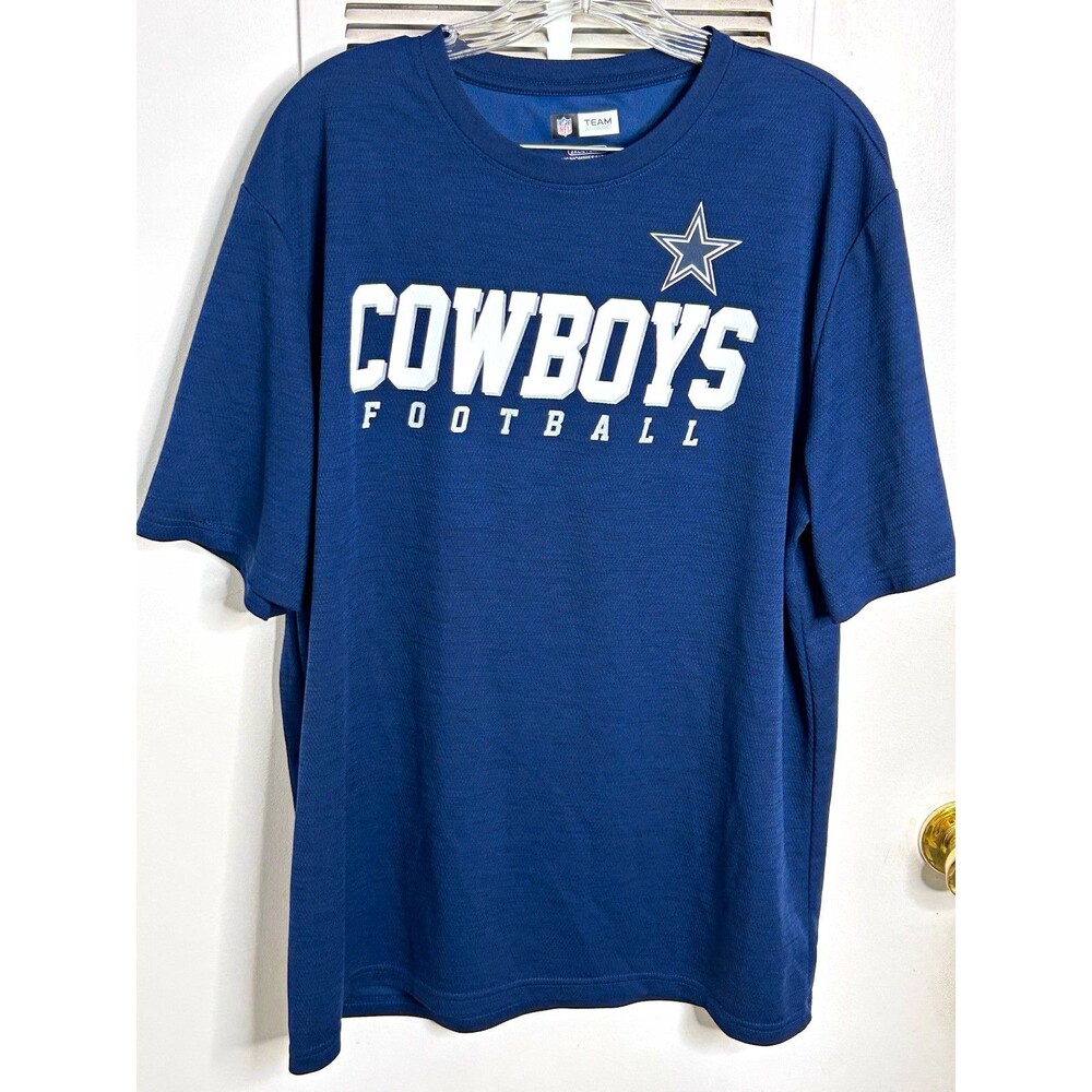 Dallas Cowboys Shirt Mens 2XL Navy Blue NFL Team Apparel Football XXL